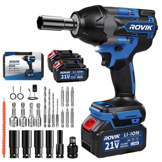 Kit Furadeira Martelete Rompedor Sem Fio 21V‑68V Duas Baterias