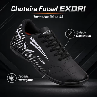 Chuteira Futsal 34 ao 43 Ajuste Perfeito Confortavel Leve QUadra