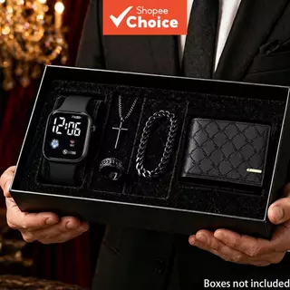 Conjunto De Carteira De Couro Preto Minimalista Masculino, Porta-Cartões RFID Fino Para Uso Diário E Presente De Namora