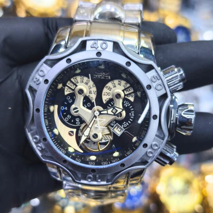 Relógio masculino invicta prata | Shopee Brasil