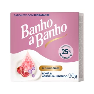 Sabonete Hidratante Banho a Banho Romã e Ácido Hialurônico 90g em Oferta na Shopee