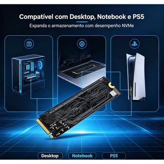 SSD Kingston 512 GB M.2 2280 NVMe Leitura 3500 MB/s Alta Velocidade