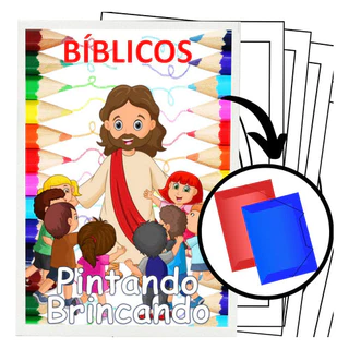 200 Desenhos Bíblicos Para Colorir E Pintar  200 Folhas Avulsas A4! 1 Desenho Por Folha! em Oferta na Shopee