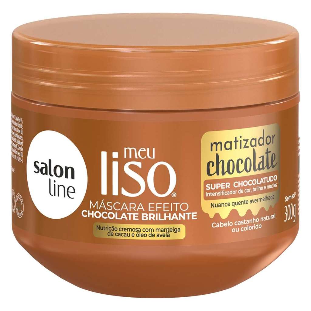 Mascara matizador chocolate brilhante salon line 300g | Shopee Brasil