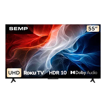 Smart TV 55S62R 55 4K Ultra HD Roku Wi Fi 5 HDR10 Dolby Audio Semp