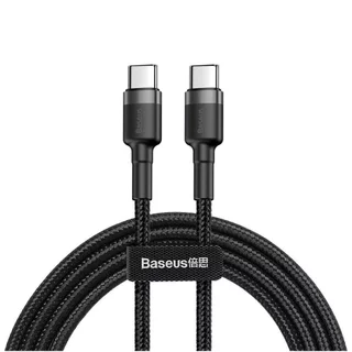 Cabo USB-C para USB-C Turbo 60W e 100W Reforçado 1 Metro Carregamento Rápido Duas Pontas Tipo C