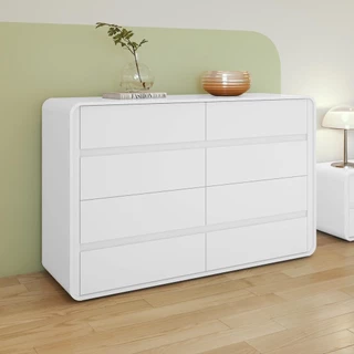 Comoda 8 Gavetas Easy Like  Branco em Oferta na Shopee