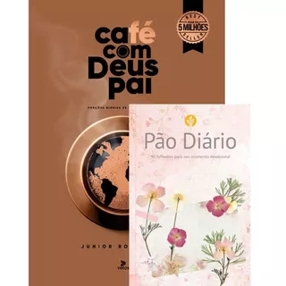 Kit 2 Livros | Café com Deus Pai Porções de Transformação + Pão Diário 90 Reflexões Capa Feminina em Oferta na Shopee