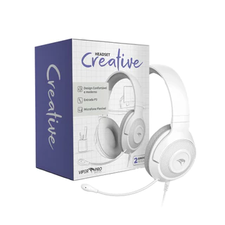 Headset com Fio Creative Viper Pro Office VO401 Branco
