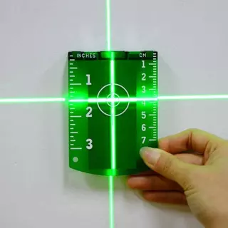 2 Peças Placa De Alvo De Nível A Laser, Distância De Feixe De Linha Vermelha/Verde Reflexiva, Escala Dupla