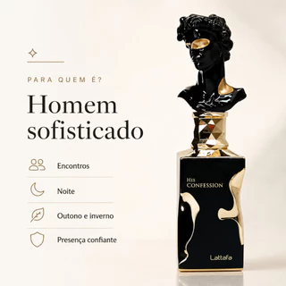 Perfume lat His Confession EDP 100ML Masculino Árabe Original Lacrado Importado