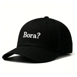 Bonés Bora? Bora! Streetwear Unissex Aba Curva Confortáve Algodão Várias Cores Moda Casual Brasil DTF impressos