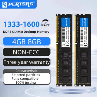 Q-PERTORS DDR3 4 Gb 8 RAM 1333 Mhz 1600 DIMM Desktop 240 Pinos 1.5 V Não ECC 2RX8 Compatível Com Intel E AMD
