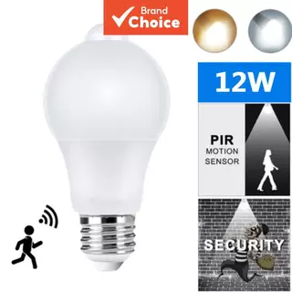 AXUS 12W Lâmpada LED Inteligente com Sensor de Movimento PIR 85-265V Liga e Desliga Automática para Casa