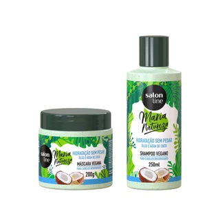 Máscara + Shampoo Maria Natureza Hidratação Sem Pesar Salon Line em Oferta na Shopee