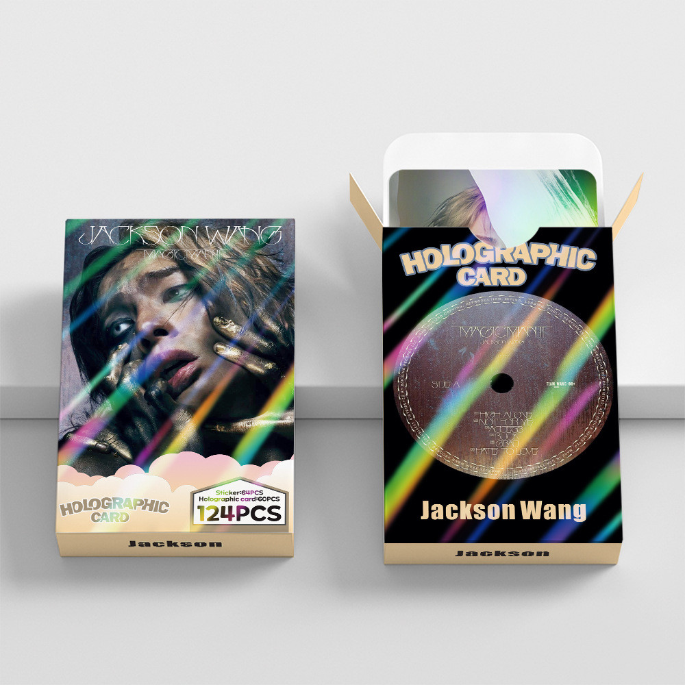 124 Unidades GOT7 Jackson Wang MAGICMAN 2 YOI Laser Holograma Lomo