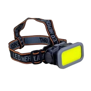 Lanterna de Cabeça Recarregável LED COB 50 Leds 4 Modos USB Tipo-C Elástico Ajustável p/ Camping Pesca Trilha Corrida