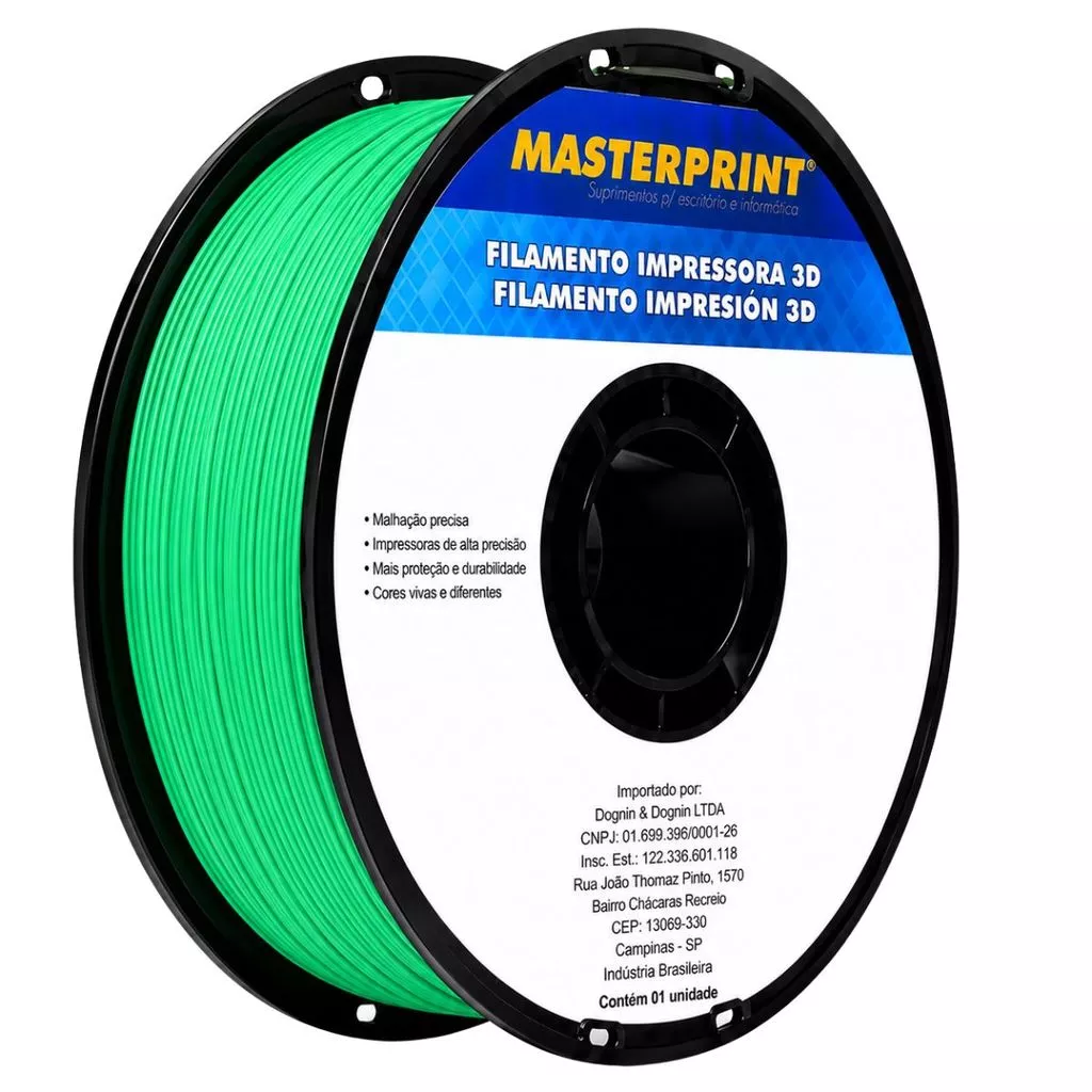 Masterprint PLA Hyper Speed 1.75mm 1kg — Verde Fosco