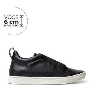 Tênis Alto Calçados Masculino com Elevação até 6cm Material Sintético Casual Astro