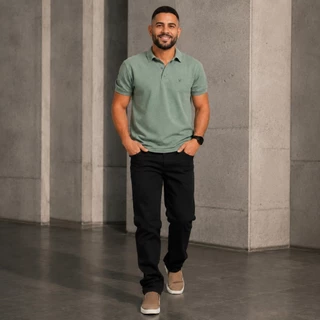 Calça Jeans Masculina Corte Reto Elastano Lycra Costuras Reforçadas Envio Imediato