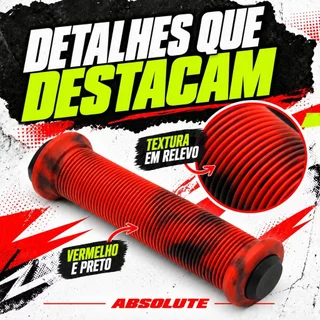 Manopla Punho Absolute Luva BMX 160m Longa Gios Grau Wheeling DH Free Ride Vermelho