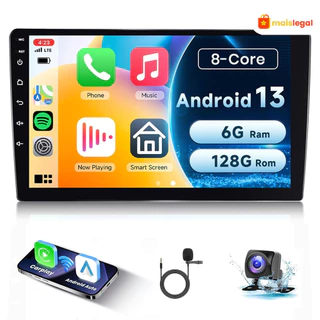 Automotivo Android 2 Din Multimídia 7 Alto-Falante 4G RAM + 64G ROMCentral Estéreo Com câmera wifi Bluetooth GPS em Oferta na Shopee