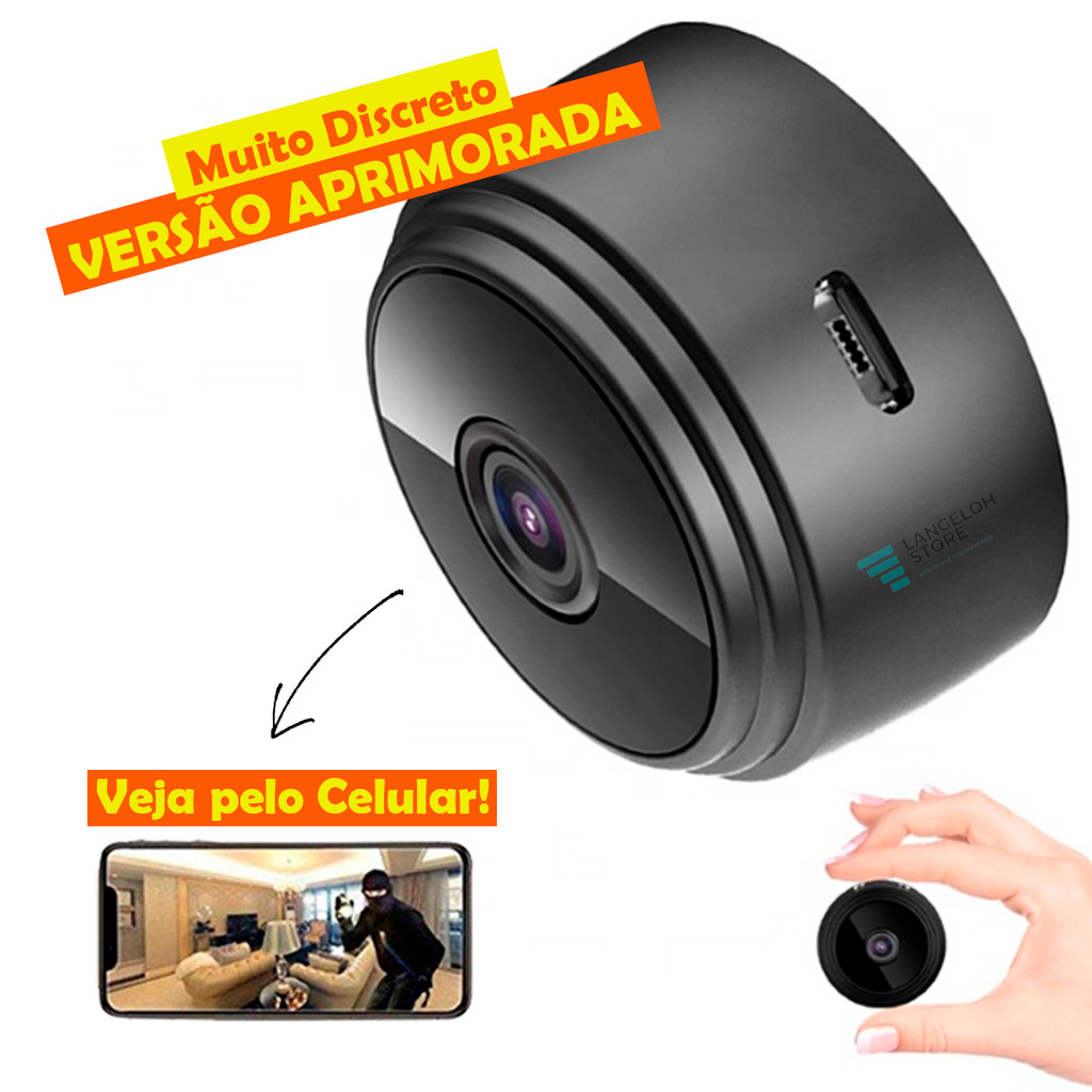 Mini Micro Câmera Ip Com Voz Espiã Escondida Super Discreta | Shopee Brasil