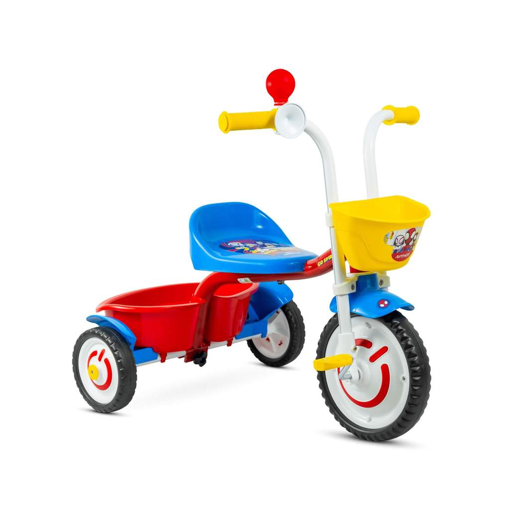 Triciclo Infantil Homem-Aranha Spider Man com Cestinho Nathor ...