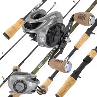 Kit Pesca Profissional Com Carretilha e Vara Pescaria 10kg em Oferta na Shopee