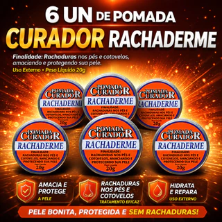6 UN Pomada Curador Rachaderme - 20g