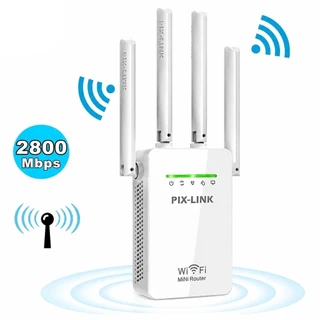 Repetidor e Roteador Wi-Fi 2800 Mbps Com 4 Antenas Amplificador de Sinal LJQ-001