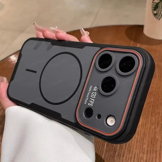 Capa Magnética De Colisão De Cor Fosca Compatível Com IPhone 18 17 15 14 13 12 16 Pro Max Plus TPU PC À Prova De Choque