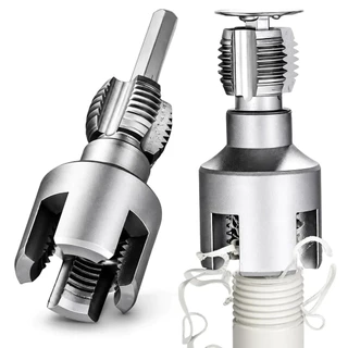Kit Broca Abridor de Rosca 1/2 e 3/4 Interna Externa Ferramenta de Rosca para Tubos PVC PPR