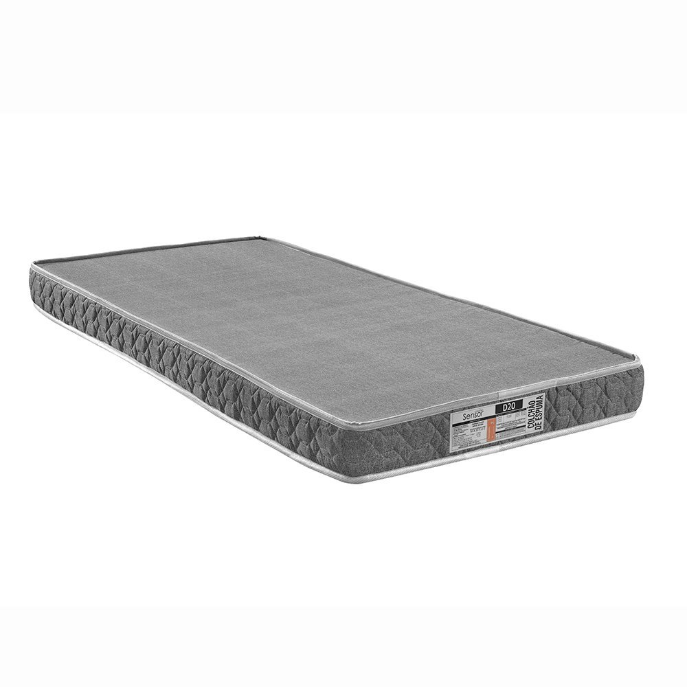 Colchão Solteiro D-20 Liso 78x12x188 Colchões Sensor | Shopee Brasil