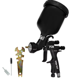 Pistola de Pintura Profissional PDR PRO557 Sistema HVLP Bico de 1.4mm Copo Preto 600ml Proteção UV em Oferta na Shopee