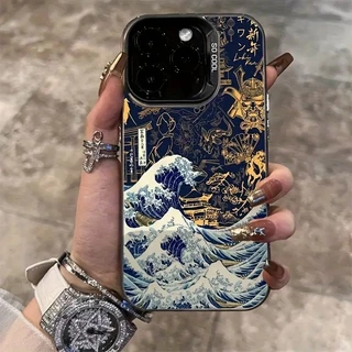 Capinha capa para iPhone11 12 13 14 15 16 17 Pro max ondas À Prova D'água De Choque E Dissipação De Calor