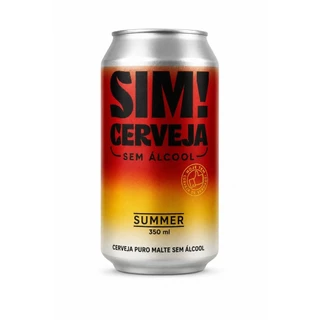 Cerveja Sem Álcool Summer Lata 350ml - Sim Cerveja