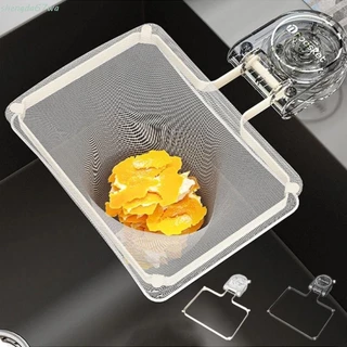 Cesta De Drenagem Da Pia De SHENGDA , Rack De Filtro De Cozinha Com Estrutura De Rede Suspensa Dobrável , Malha Descartá