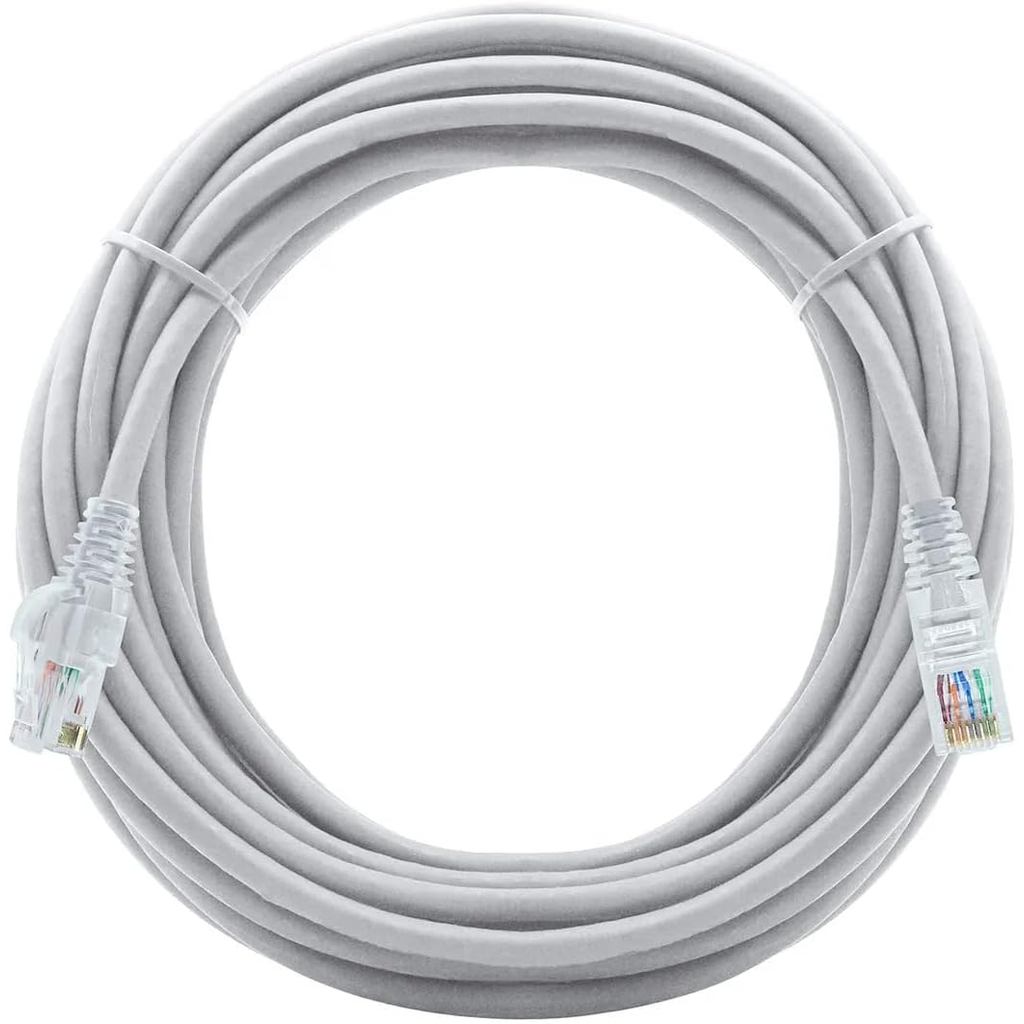 Cabo de Internet RJ45 Cat 6 10GBPS Giga Lan Ethernet 100% Cobre Branco ...
