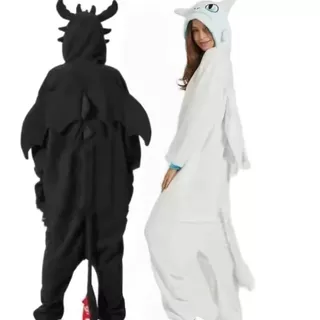 Pijamas Kigurumi Casal Aconchegante Fúria da Noite e Fúria da luz Adulto