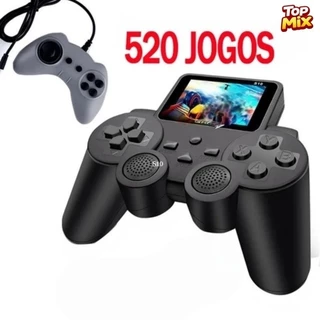 Controle de Vídeo Game Retro com Tela Led e 520 Jogos-S10