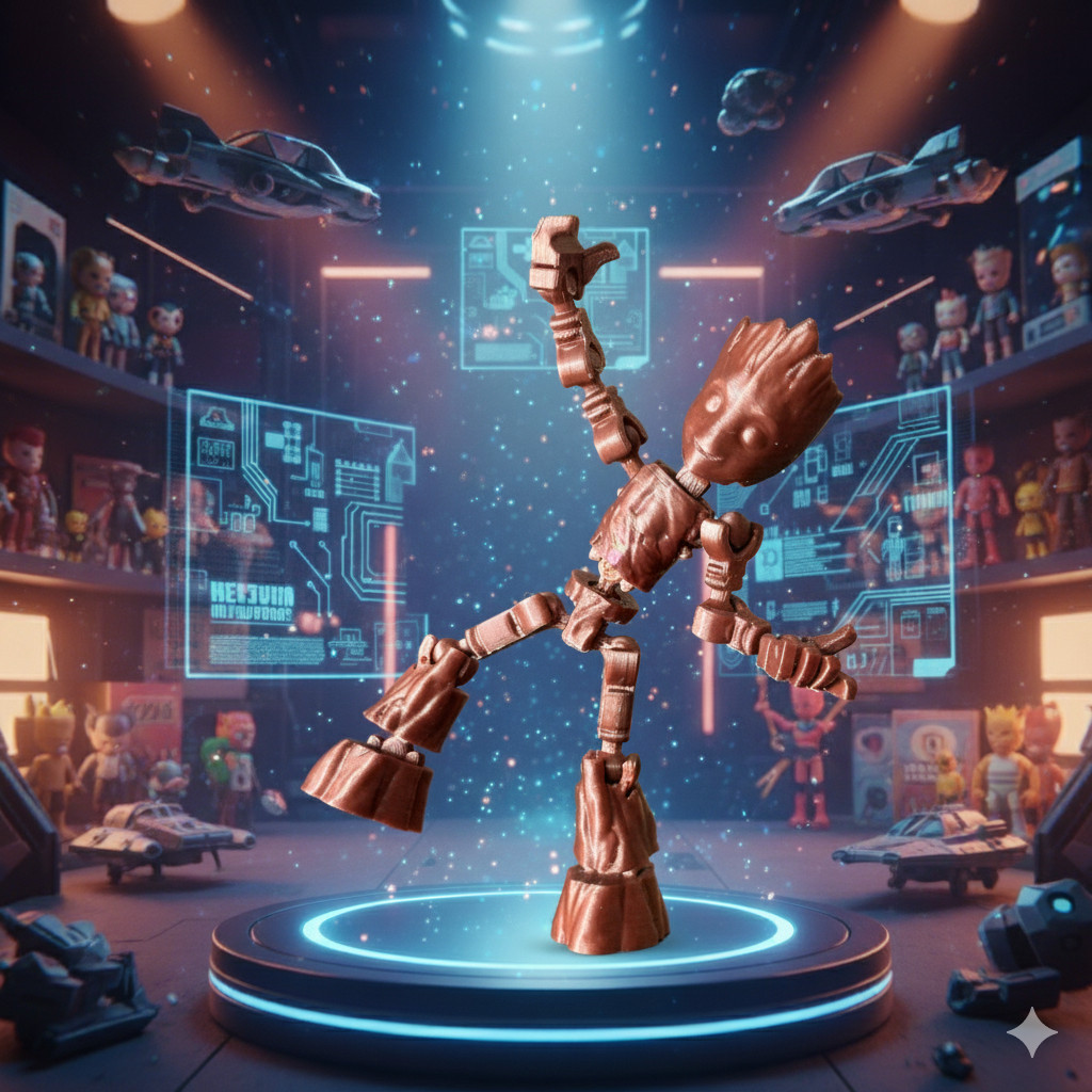 Boneco Articulado Dummy 13 Groot Homem Árvore Guardiões Da Galáxia De ...