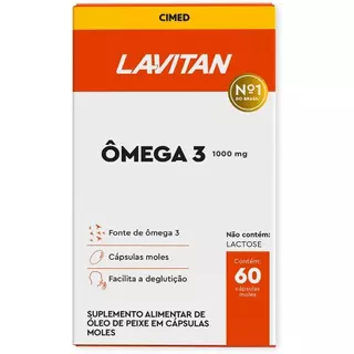 Lavitan Ômega 3 1000 mg - 60 cápsulas