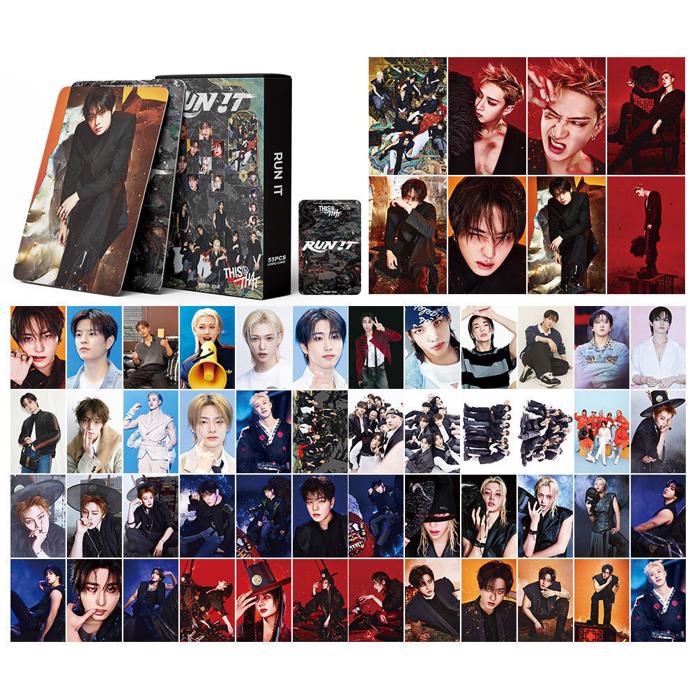 55pcs STRAY KIDS SKZ HOP Lomo Cartões Perder My Breath Magic