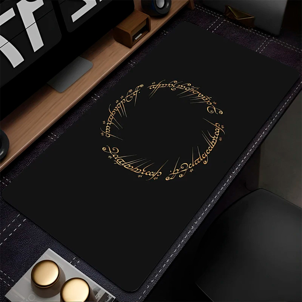 Mousepad Gamer 80x30 Antiderrapante de PC com Tema Senhor dos Anéis, Mousepad de Anime Sexy, Acessórios para Jogos