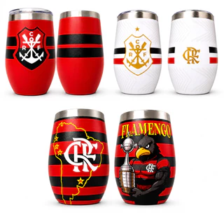 Copo Térmico Cuia com Tampa Estampa Futebol Times 360 HD 350ml