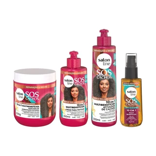 Kit Cuidado Especial com SOS Cachos 10 em 1 Multibenefícios em Oferta na Shopee