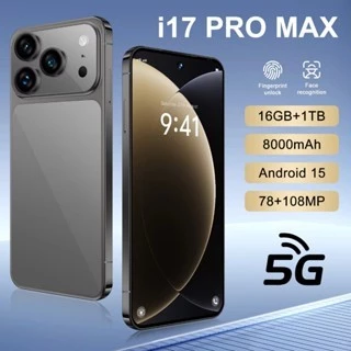 2025 Novo i17 Pro max 16GB + 1TB Versão Global smartphone 7.3 Polegadas HD dual SIM