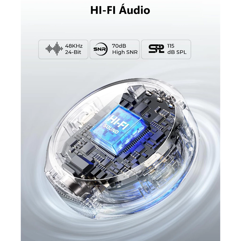 Microfone Lapela Bluetooth sem fio Hollyland Lark M2 Versão Lighting USB-C Câmera Combo Duo Original