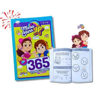 Livro Infantil Maria Clara e JP 365 Atividades e Desenhos para Colorir em Oferta na Shopee